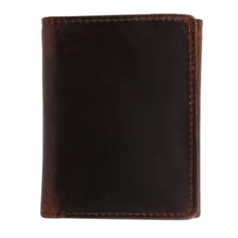 Tennyson Tri-Fold Genuine Leather Wallet with ID Window