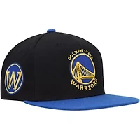 NBA Black/Royal Golden State Warriors Side Core 2.0 Snapback Hat