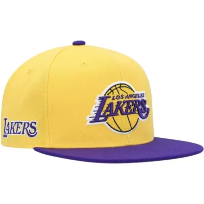 NBA Gold/Purple Los Angeles Lakers Side Core 2.0 Snapback Hat