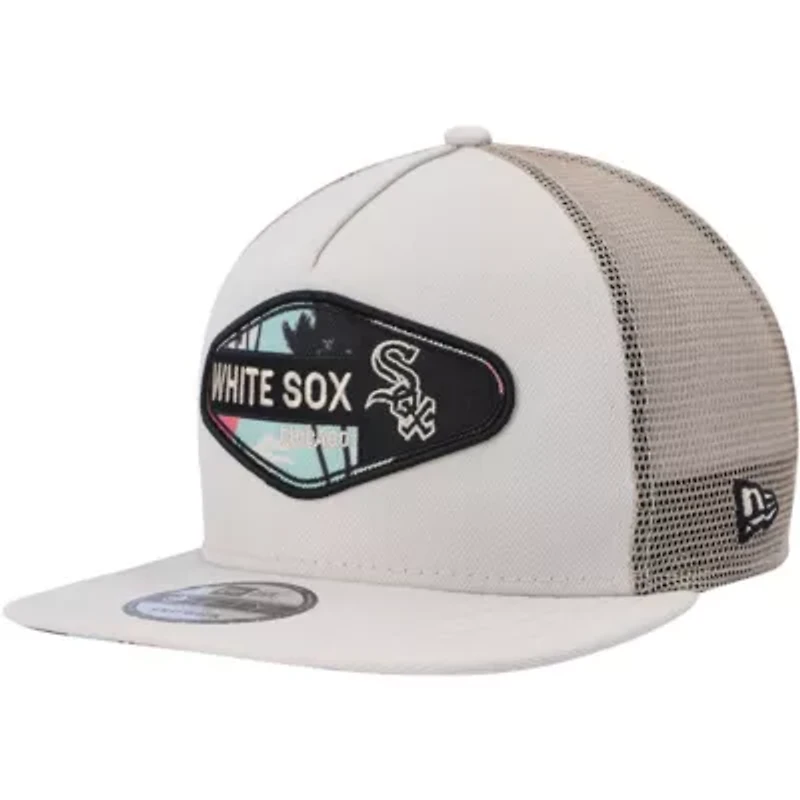Chicago White Sox MLB Chicago Sox Retro Beachin' Patch A-Frame Trucker 9FIFTY Snapback Hat