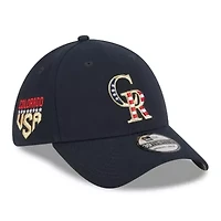 MLB Colorado Rockies 2023 Fourth of July 39THIRTY Flex Hat
