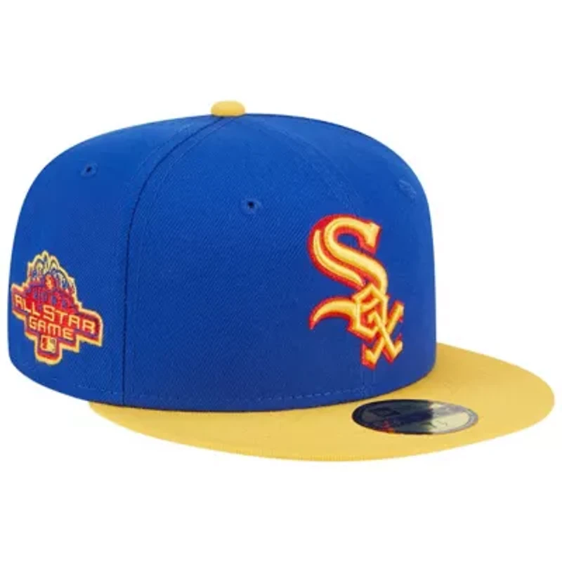 Chicago White Sox MLB Royal/Yellow Empire 59FIFTY Fitted Hat