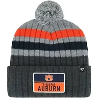NCAA Auburn Tigers Stack Striped Cuffed Knit Hat with Pom