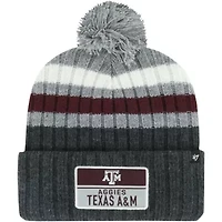 NCAA Texas A&M Aggies Stack Striped Cuffed Knit Hat with Pom