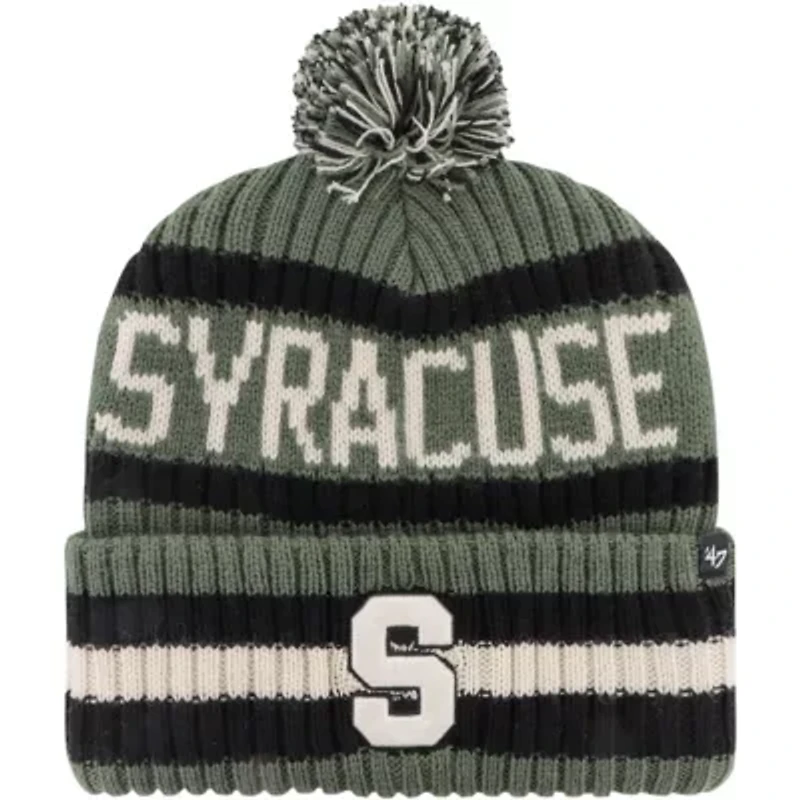 Syracuse Orange NCAA Syracuse OHT Military Appreciation Bering Cuffed Knit Hat with Pom