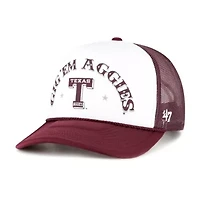 NCAA White/Maroon Texas A&M Aggies Article Foam Front Trucker Hat