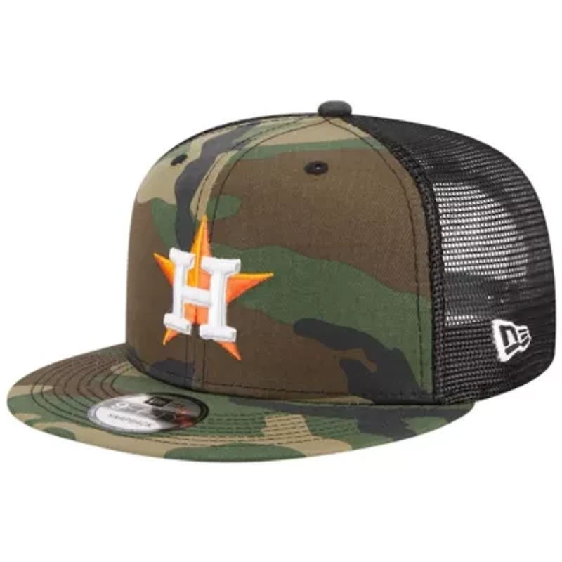 MLB Houston Astros Woodland Trucker 9FIFTY Snapback Hat