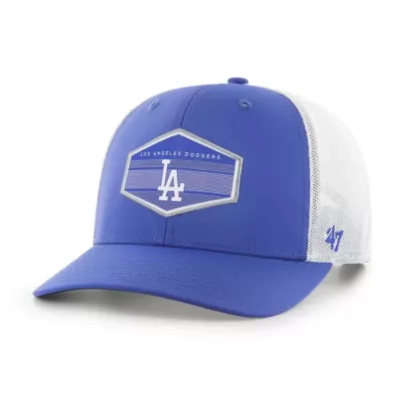 MLB Royal/White Los Angeles Dodgers Burgess Trucker Snapback Hat