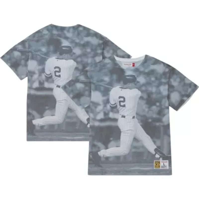 MLB Derek Jeter New York Yankees Cooperstown Collection Highlight Sublimated Player Graphic T-Shirt