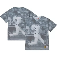MLB Derek Jeter New York Yankees Cooperstown Collection Highlight Sublimated Player Graphic T-Shirt