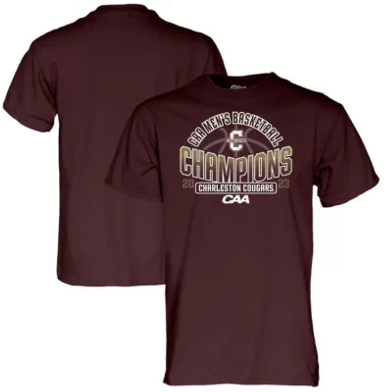 NCAA Charleston Cougars 2023 CAA Basketball Conference Tournament s Locker Room T-Shirt