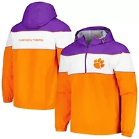 NCAA Clemson Tigers Center Line Half-Zip Raglan Hoodie Jacket