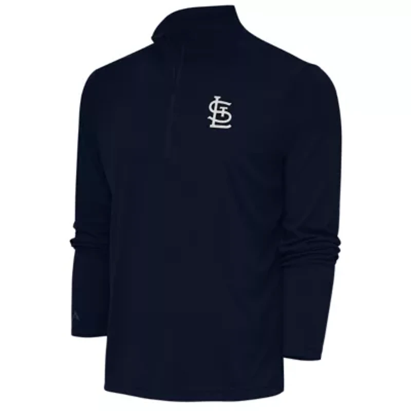 MLB St. Louis Cardinals Metallic Tribute Quarter-Zip Top