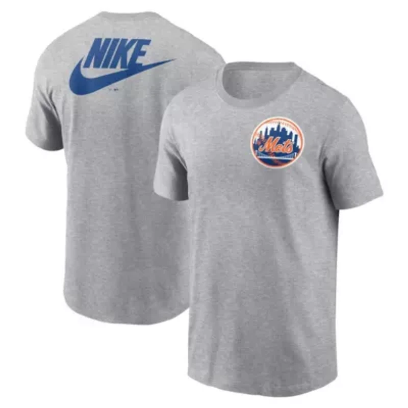 MLB Nike New York Mets Cooperstown Collection Large Logo 2-Hit T-Shirt