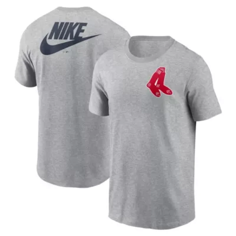 Boston Red Sox MLB Nike Cooperstown Collection Large Logo 2-Hit T-Shirt