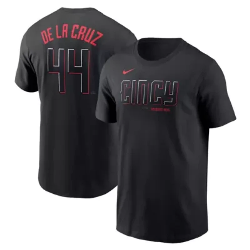 MLB Nike Elly De La Cruz Cincinnati Reds City Connect Fuse Name & Number T-Shirt