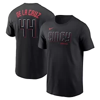 MLB Nike Elly De La Cruz Cincinnati Reds City Connect Fuse Name & Number T-Shirt