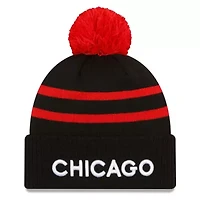 NBA Chicago Bulls 2023/24 City Edition Cuffed Pom Knit Hat