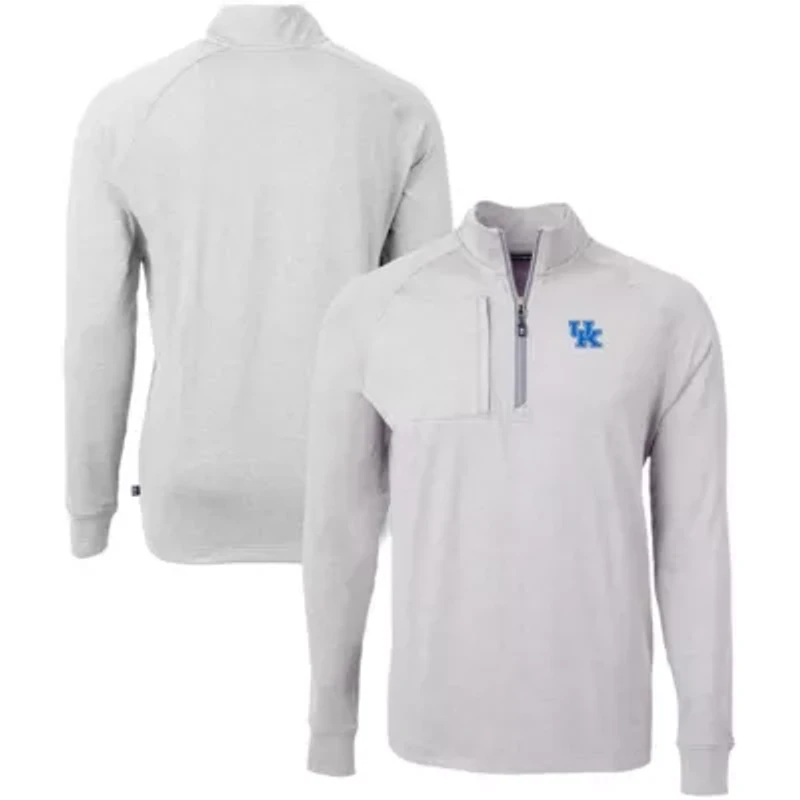 NCAA Kentucky Wildcats Big & Tall Adapt Eco Knit Quarter-Zip Pullover Top