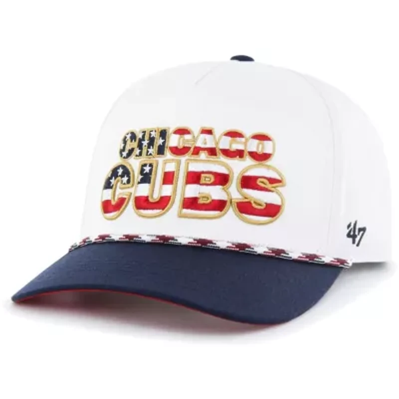 MLB Chicago Cubs Flag Script Hitch Snapback Hat