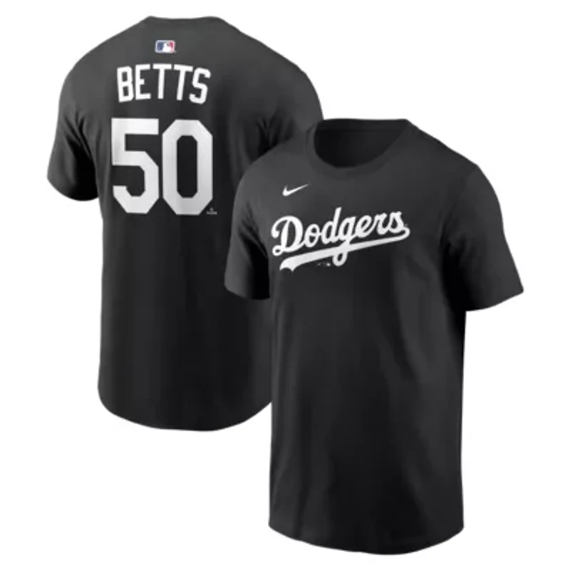 MLB Nike Mookie Betts Los Angeles Dodgers Name & Number T-Shirt