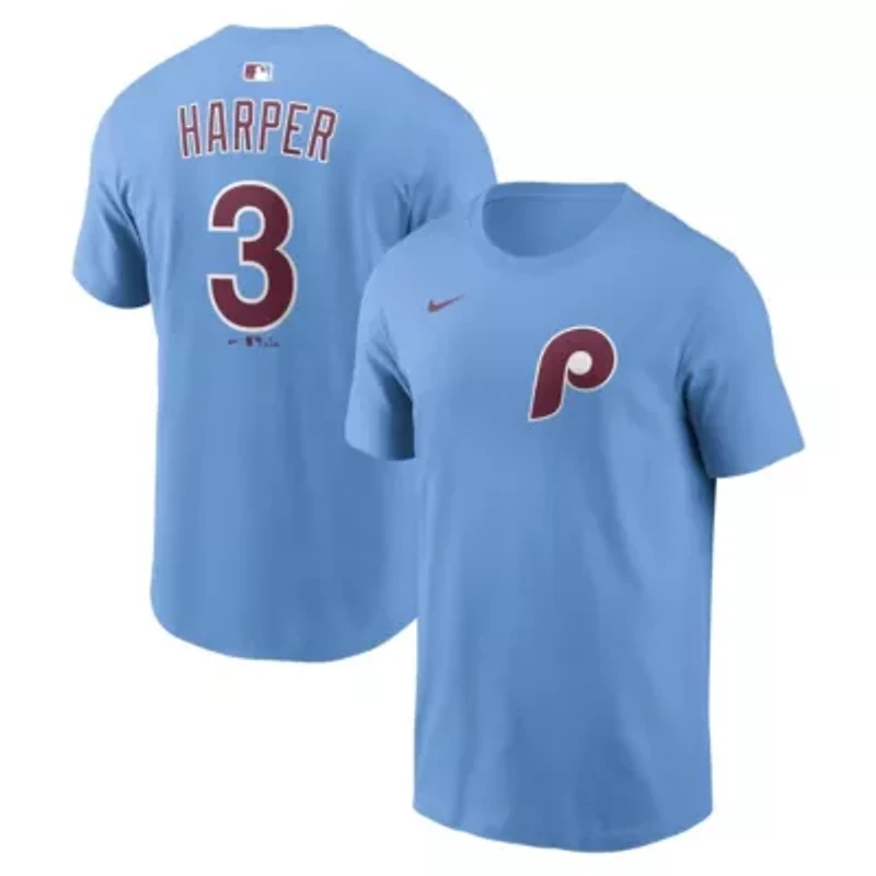 MLB Nike Bryce Harper Light Philadelphia Phillies Name & Number T-Shirt