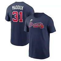 MLB Nike Greg Maddux Atlanta Braves Cooperstown Collection Name & Number T-Shirt