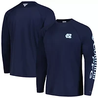 NCAA North Carolina Tar Heels Terminal Tackle Omni-Shade Raglan Long Sleeve T-Shirt