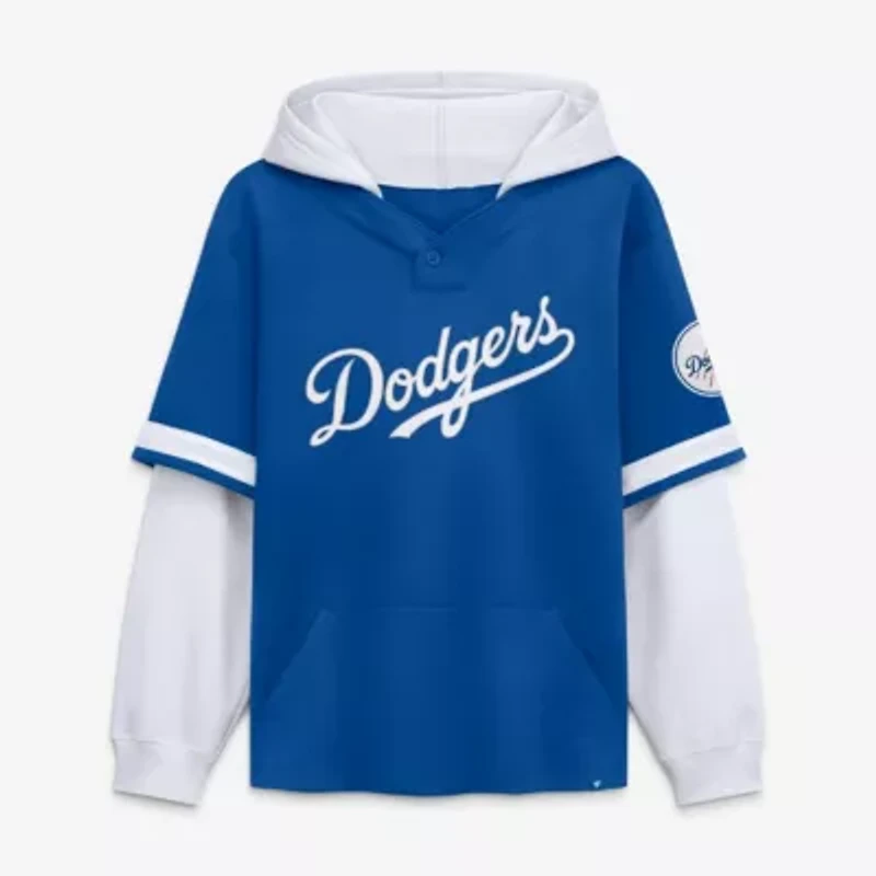 MLB Fanatics Los Angeles Dodgers Oversized Fire Speed​ Layered Hoodie