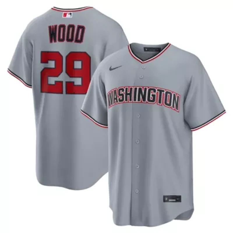 MLB Nike James Wood Washington Nationals Road Replica Jersey