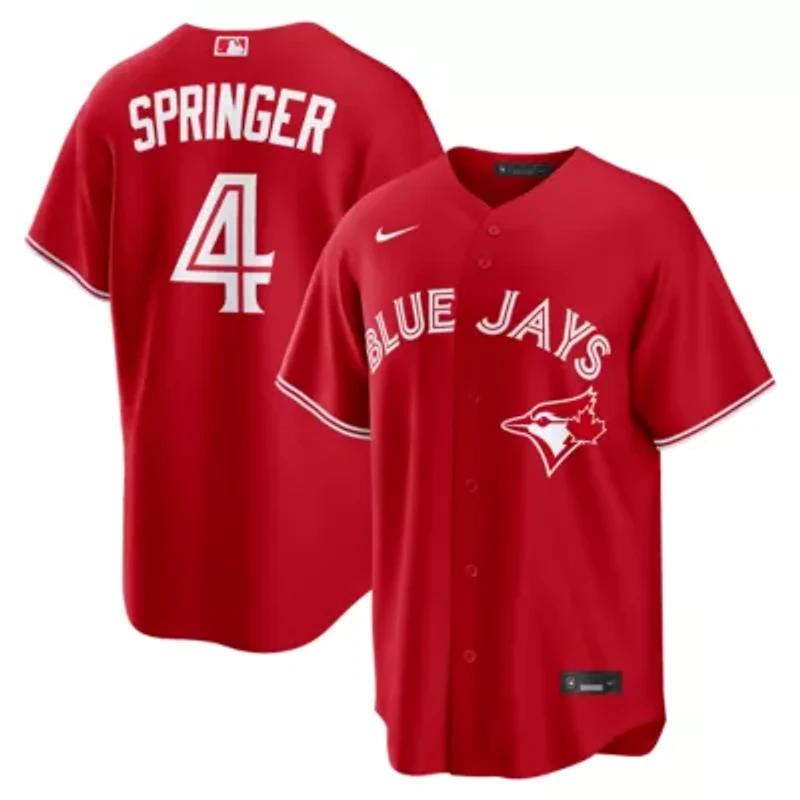 Toronto Blue Jays MLB Nike George Springer Canada Day Replica Jersey