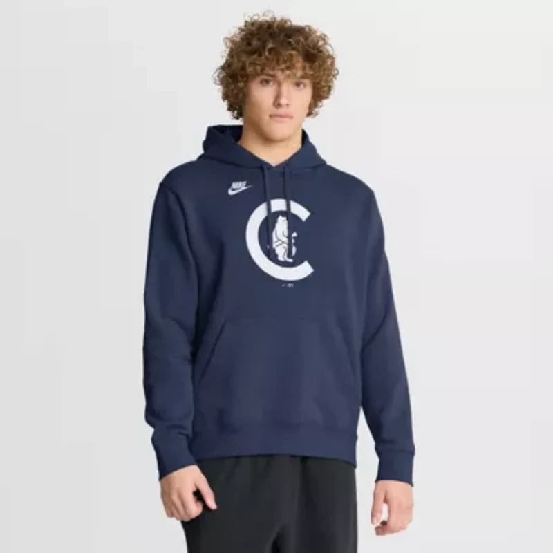 MLB Nike Chicago Cubs Cooperstown Collection Logo Club Hoodie