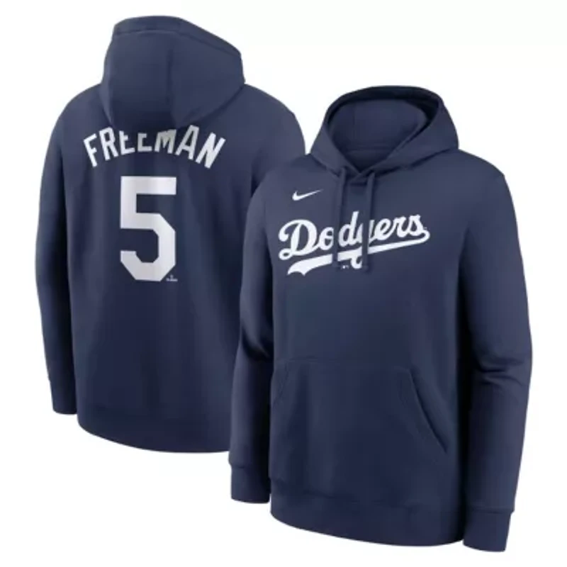 MLB Nike Freddie Freeman Los Angeles Dodgers Player Name & Number Club Pullover Hoodie