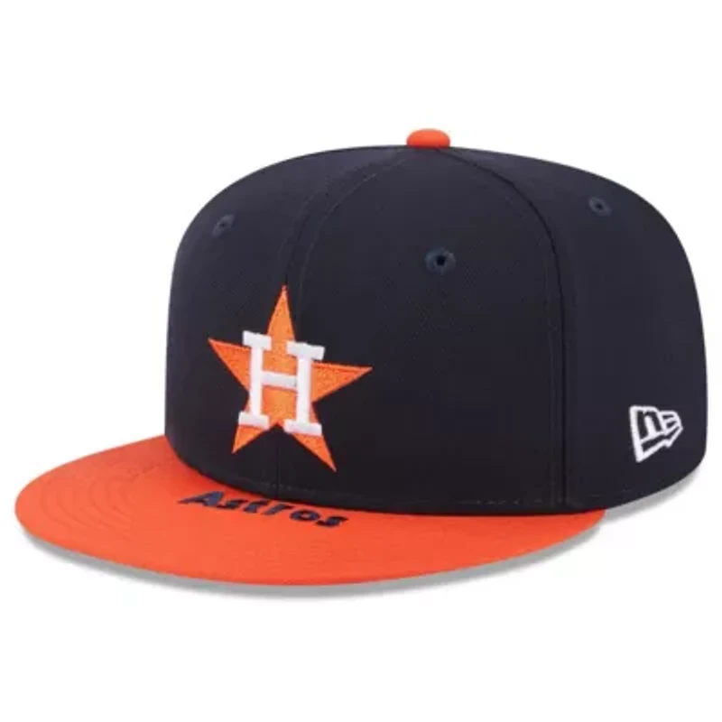 MLB Navy/Orange Houston Astros On Deck 59FIFTY Fitted Hat