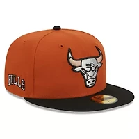 NBA Rust/Black Chicago Bulls Two-Tone 59FIFTY Fitted Hat