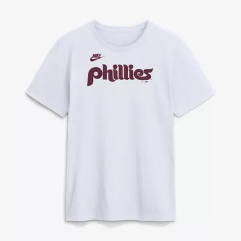 MLB Nike Philadelphia Phillies Cooperstown Collection Wordmark T-Shirt