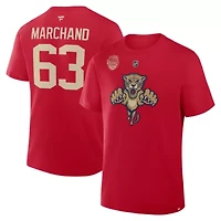 NHL Fanatics Brad Marchand Florida Panthers 2026 Winter Classic Authentic Stack Name & Number T-Shirt
