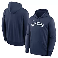 MLB Nike New York Yankees Primary Wordmark Therma Hoodie