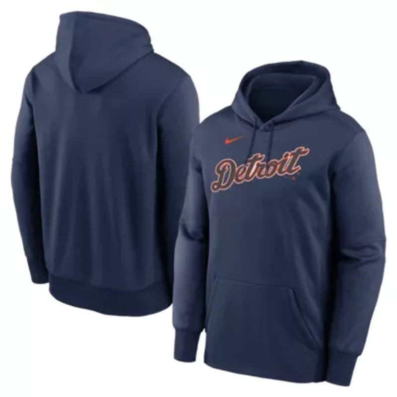 MLB Nike Detroit Tigers Primary Wordmark Therma Hoodie
