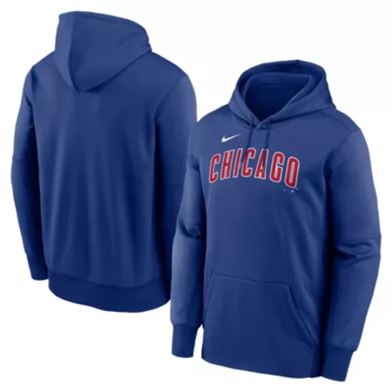 MLB Nike Chicago Cubs Primary Wordmark Therma Hoodie