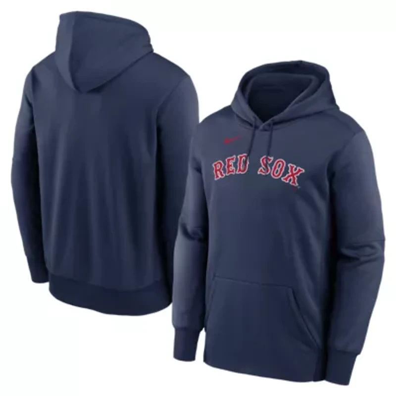 Boston Red Sox MLB Nike Primary Wordmark Therma Hoodie