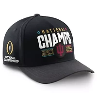 NCAA Black/Anthracite Indiana Hoosiers NCAA Football Playoff 2025 National s Locker Room Rise Adjustable Hat