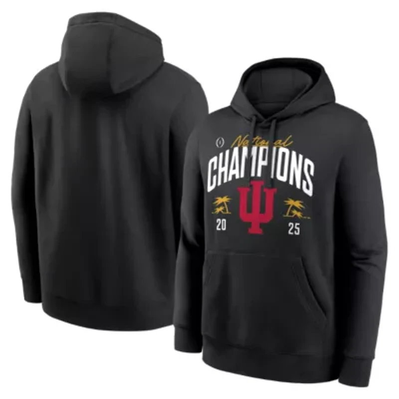 NCAA Indiana Hoosiers Football Playoff 2025 National s Locker Room Replica Hoodie