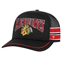 NHL Chicago Blackhawks Sideband Stripes Trucker Snapback Hat