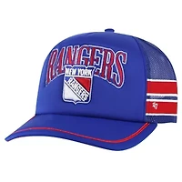 NHL New York Rangers Sideband Stripes Trucker Snapback Hat