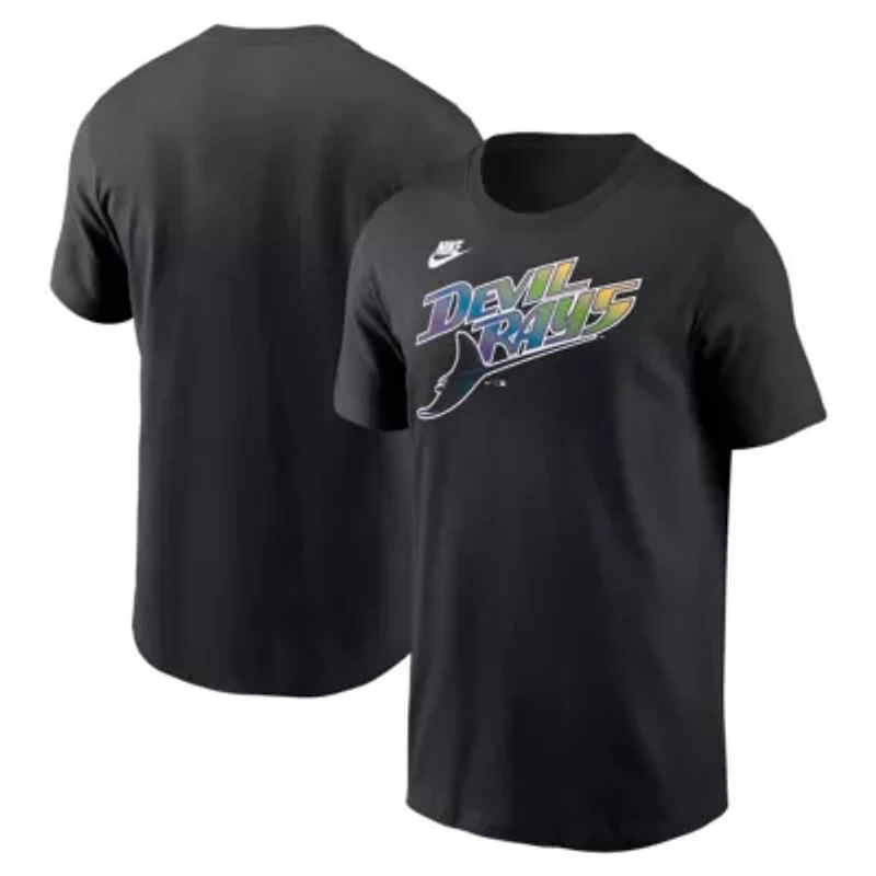 MLB Nike Tampa Bay Rays Cooperstown Collection Wordmark T-Shirt