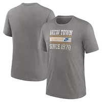 MLB Nike Milwaukee Brewers Cooperstown Collection Local Stack Tri-Blend T-Shirt
