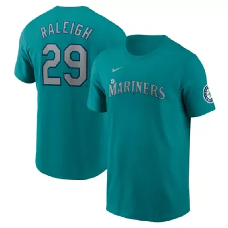 MLB Nike Cal Raleigh Seattle Mariners Fuse Name & Number Inline T-Shirt