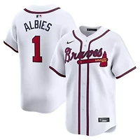MLB Nike Ozzie Albies Atlanta Braves Home Limited Player Jersey
