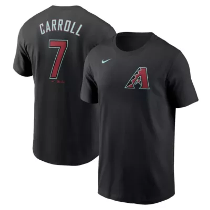 MLB Nike Corbin Carroll Arizona Diamondbacks Fuse Name & Number T-Shirt